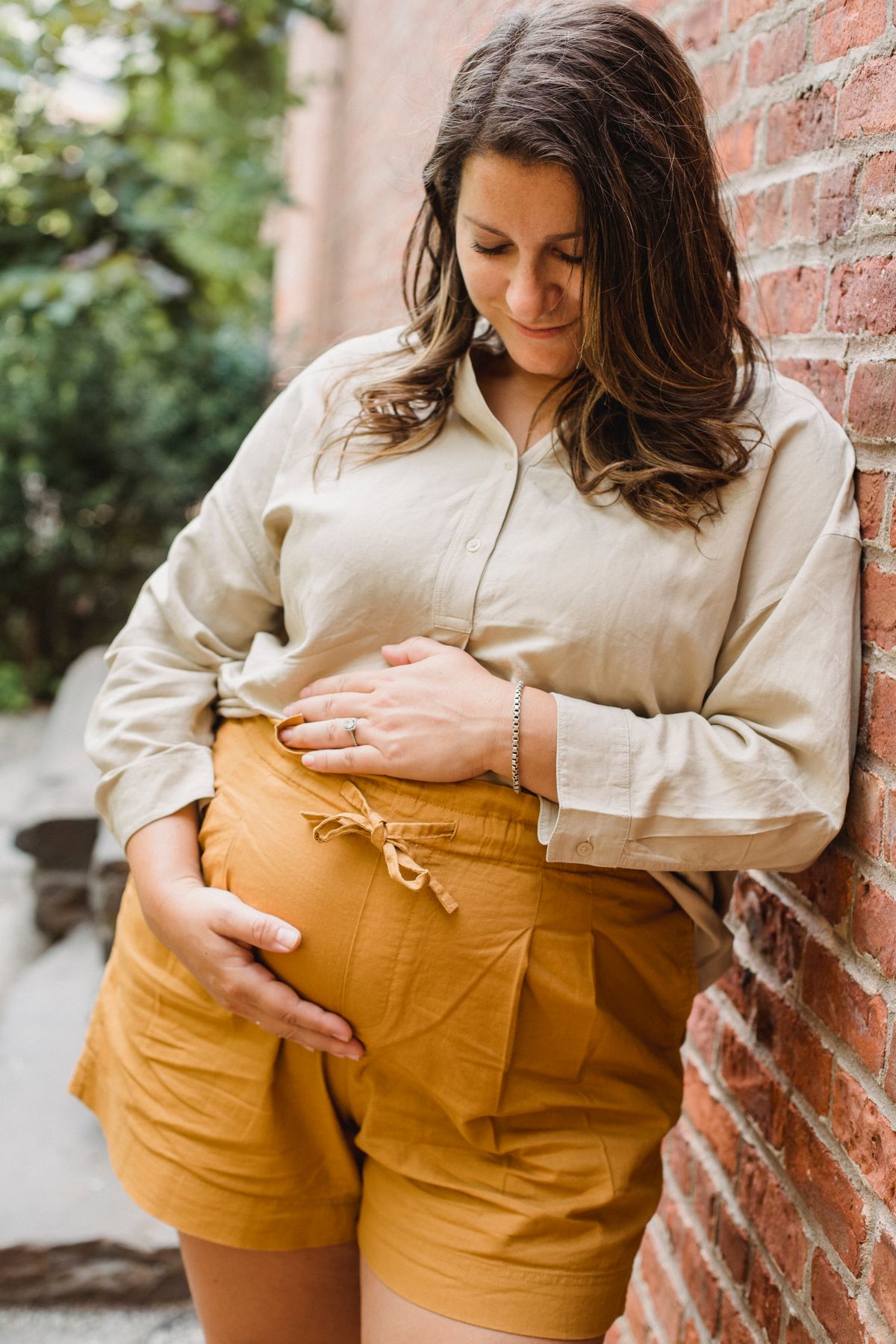 An expectant mother